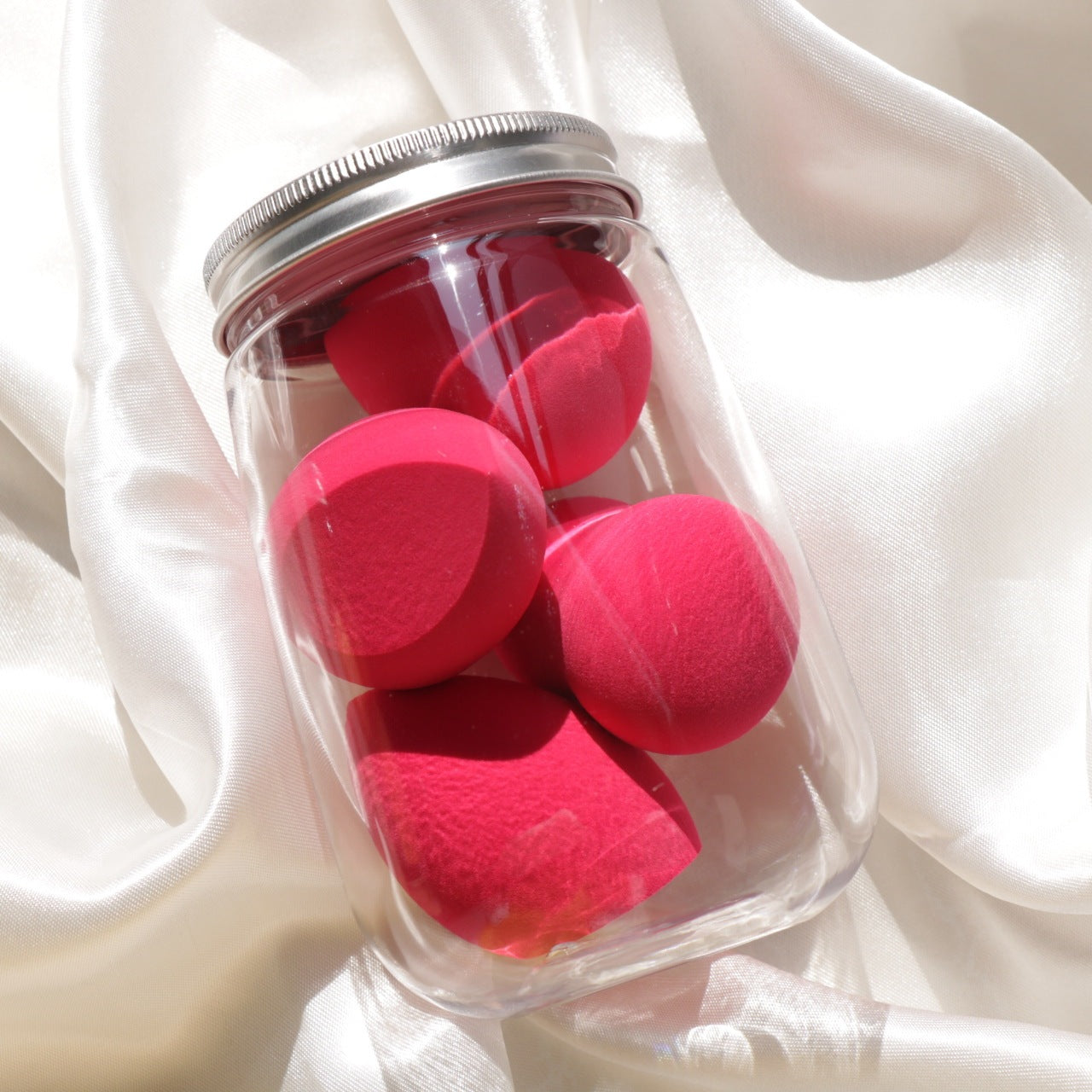 Canned Powder Puff Beauty Egg Box Makeup Sponge Set - glammyverse