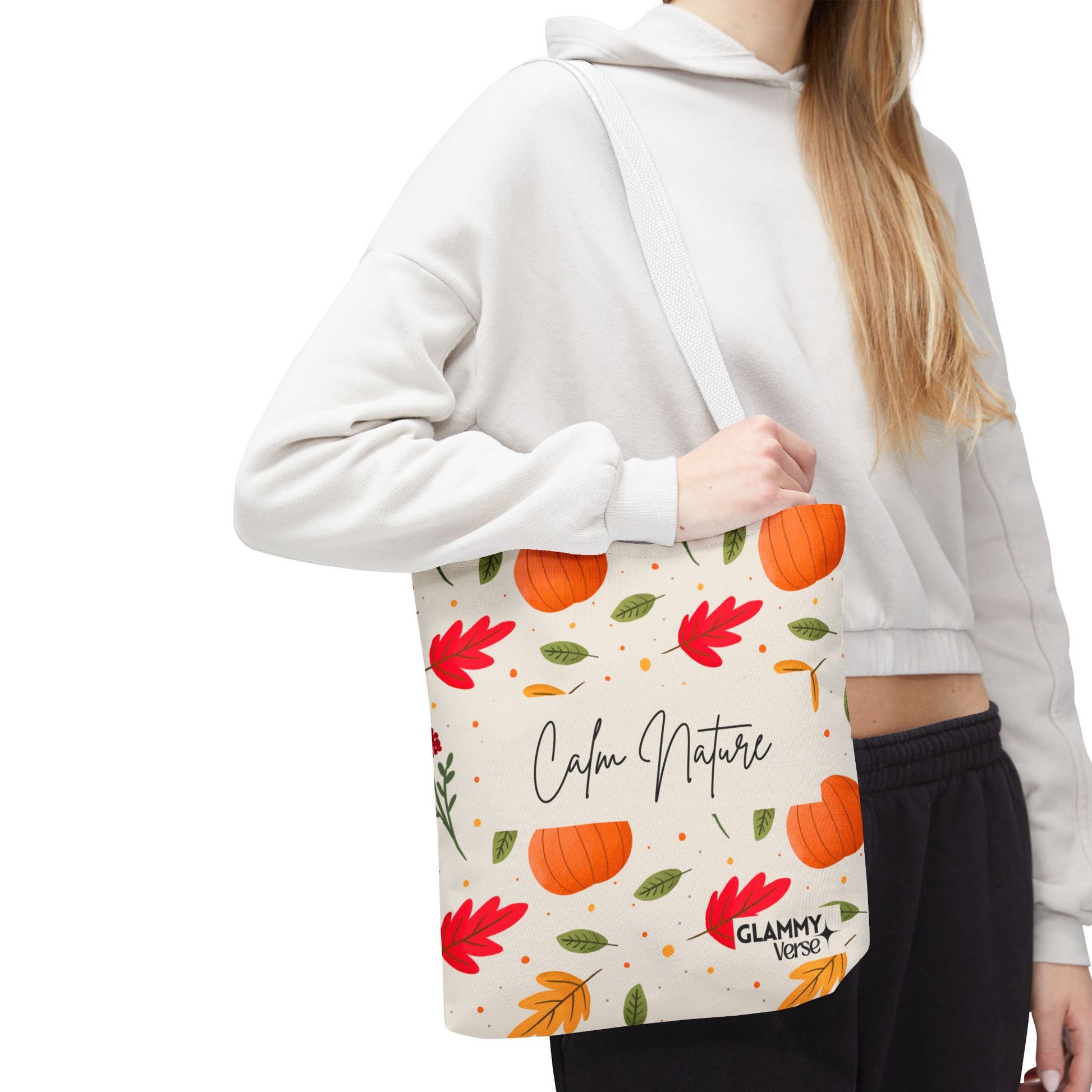 Autumn-Themed Tote Bag, Fall Market Bag, Eco-Friendly Shopping Tote, Harvest Tote, Seasonal Gift Bag, Everyday Carryall - glammyverse