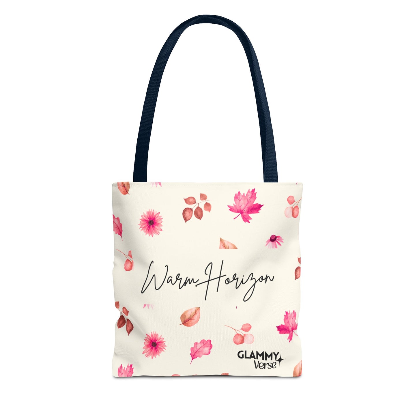 Whimsical Floral Tote Bag, Warm Horizon Art, Gift for Her, Everyday Use, Beach Bag, Shopping Bag, Fall Decor - glammyverse