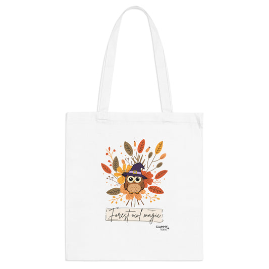 Autumn Owl Tote Bag - Cute Fall Bag for Shopping, School, or Gifts, Perfect for Thanksgiving, Halloween, Eco-Friendly Love, Farmhouse Decor - glammyverse