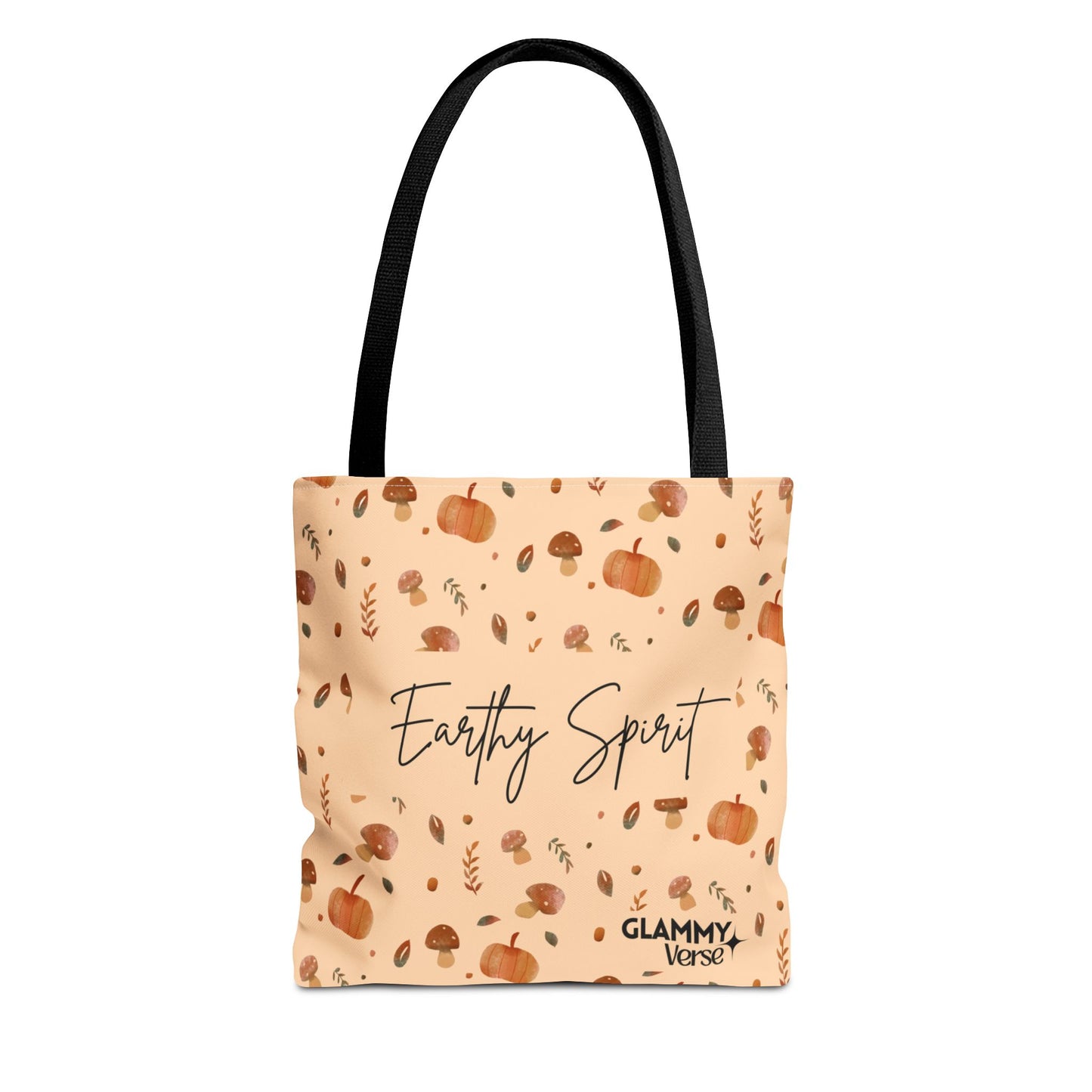Earthy Spirit Tote Bag - Autumn AOP Bag, Eco-Friendly Shopping, Fall Tote, Pumpkin Harvest, Nature Lover Gift - glammyverse