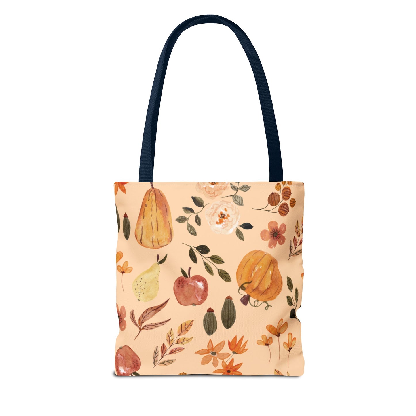 Autumn Peace Tote Bag, Fall Floral Tote, Eco-Friendly Shopping Bag, Reusable Grocery Bag, Seasonal Gift for Him/Her - glammyverse