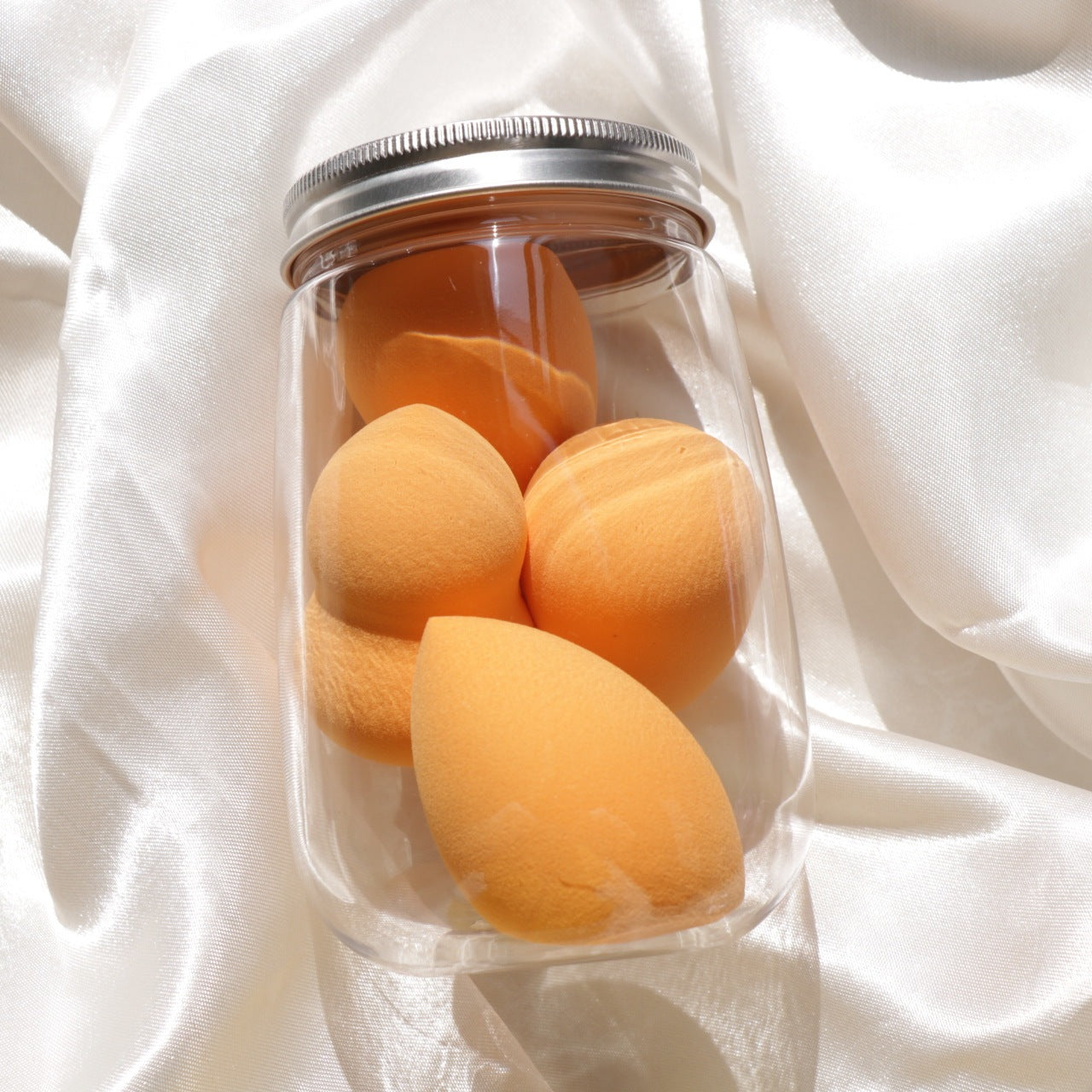 Canned Powder Puff Beauty Egg Box Makeup Sponge Set - glammyverse