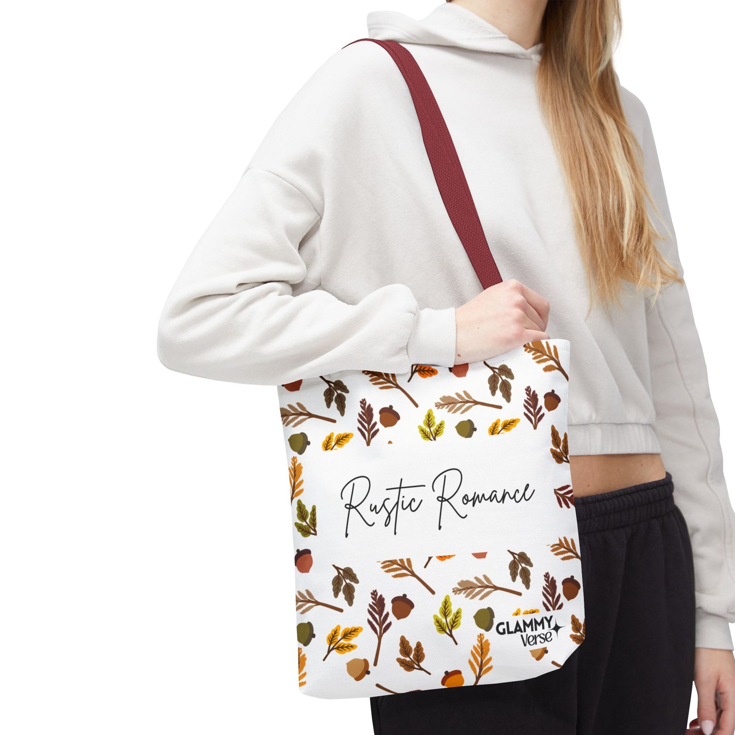 Rustic Romance Fall Tote Bag | Autumn Accessories, Eco-Friendly Shopping Bag, Gift for Her, Seasonal Style, Floral Carryall - glammyverse