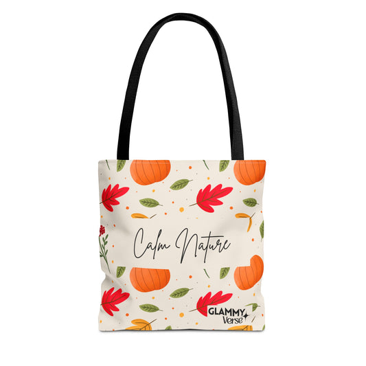 Autumn-Themed Tote Bag, Fall Market Bag, Eco-Friendly Shopping Tote, Harvest Tote, Seasonal Gift Bag, Everyday Carryall - glammyverse
