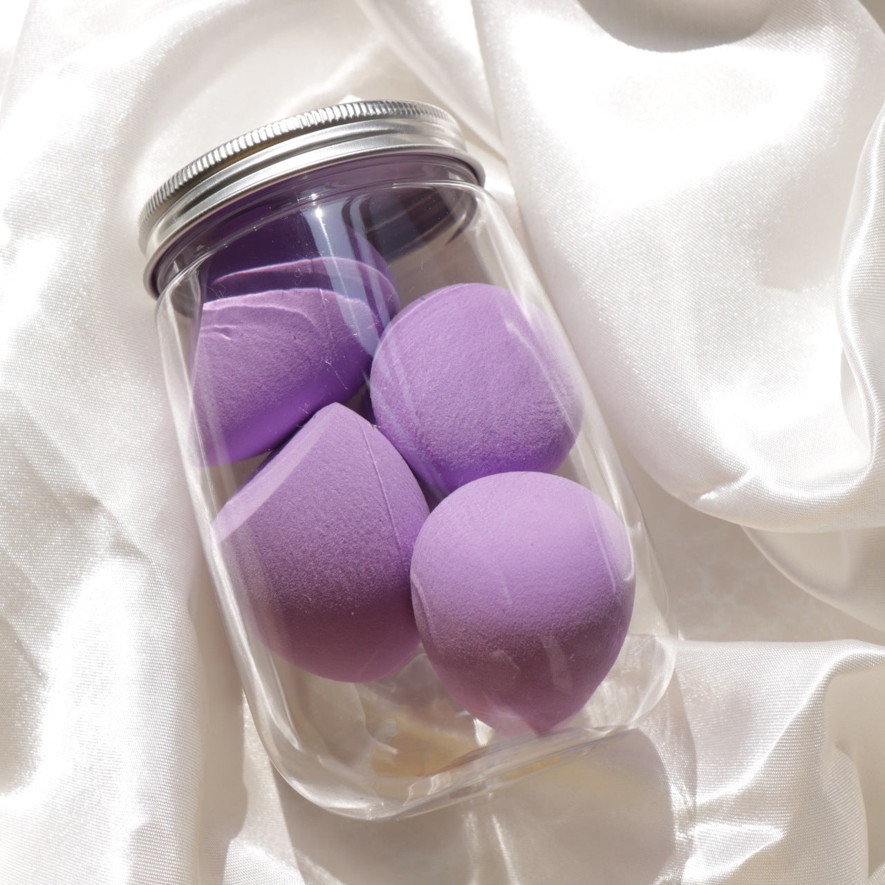 Canned Powder Puff Beauty Egg Box Makeup Sponge Set - glammyverse