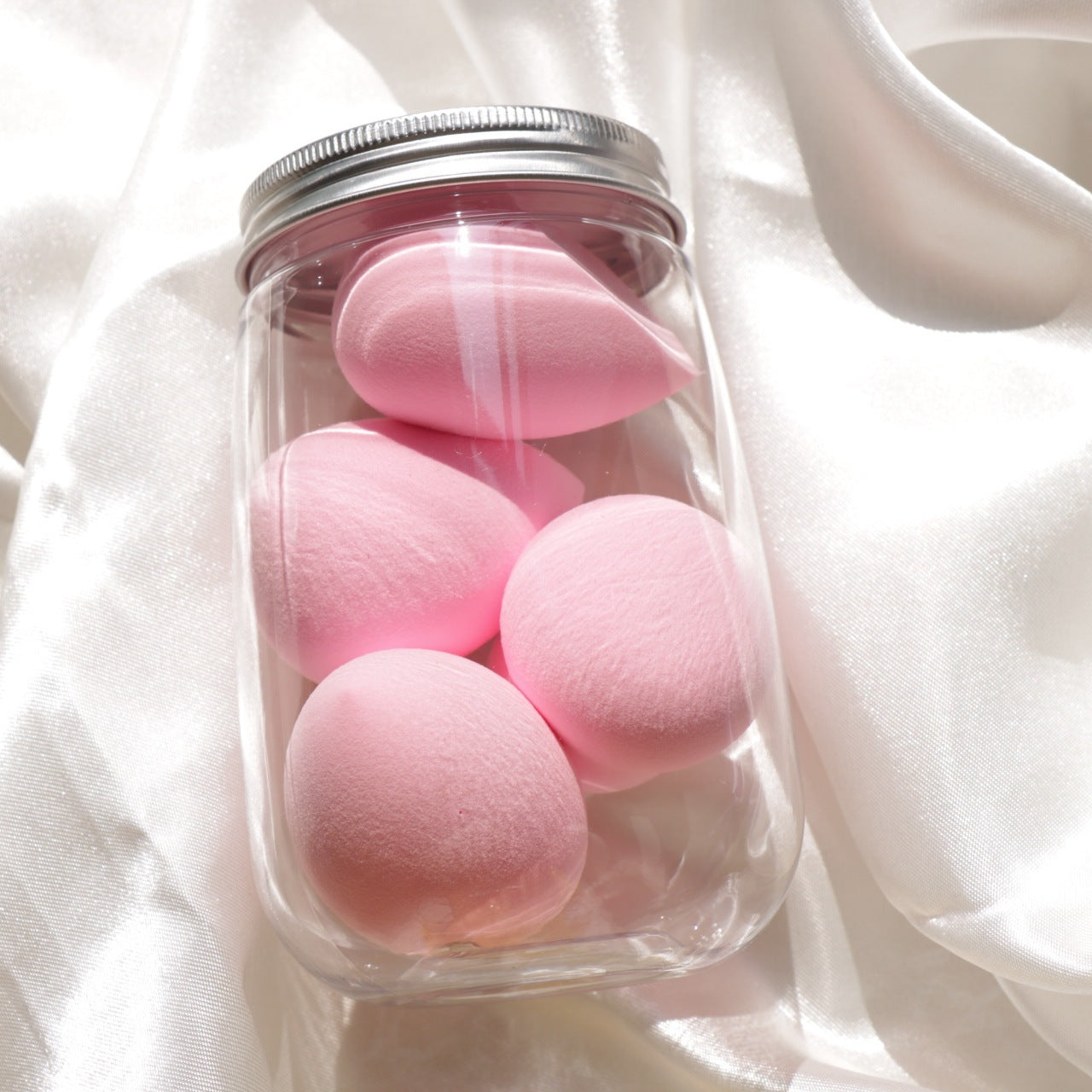 Canned Powder Puff Beauty Egg Box Makeup Sponge Set - glammyverse