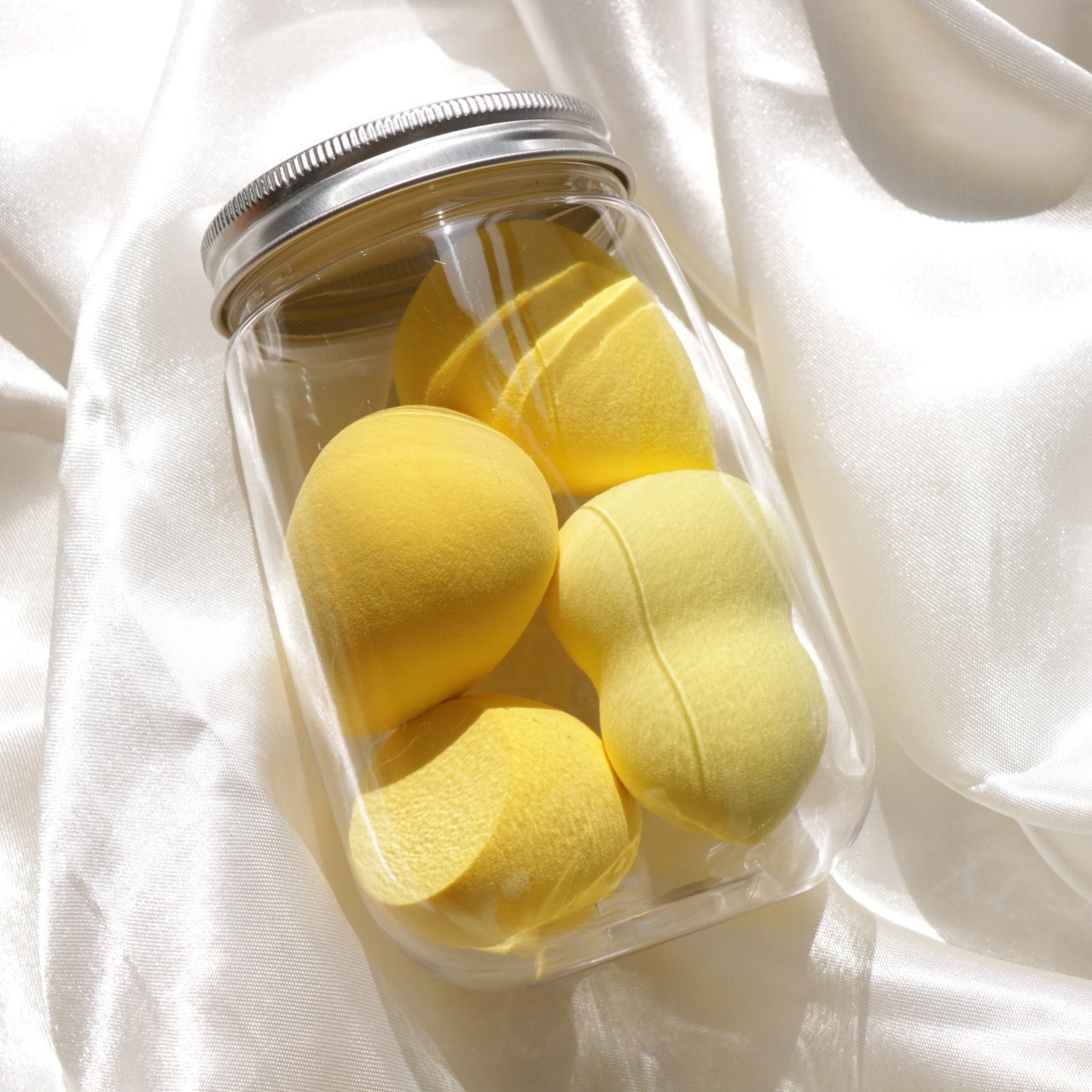 Canned Powder Puff Beauty Egg Box Makeup Sponge Set - glammyverse