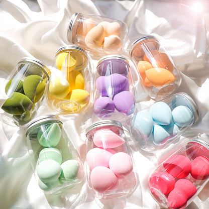 Canned Powder Puff Beauty Egg Box Makeup Sponge  Set - glammyverse