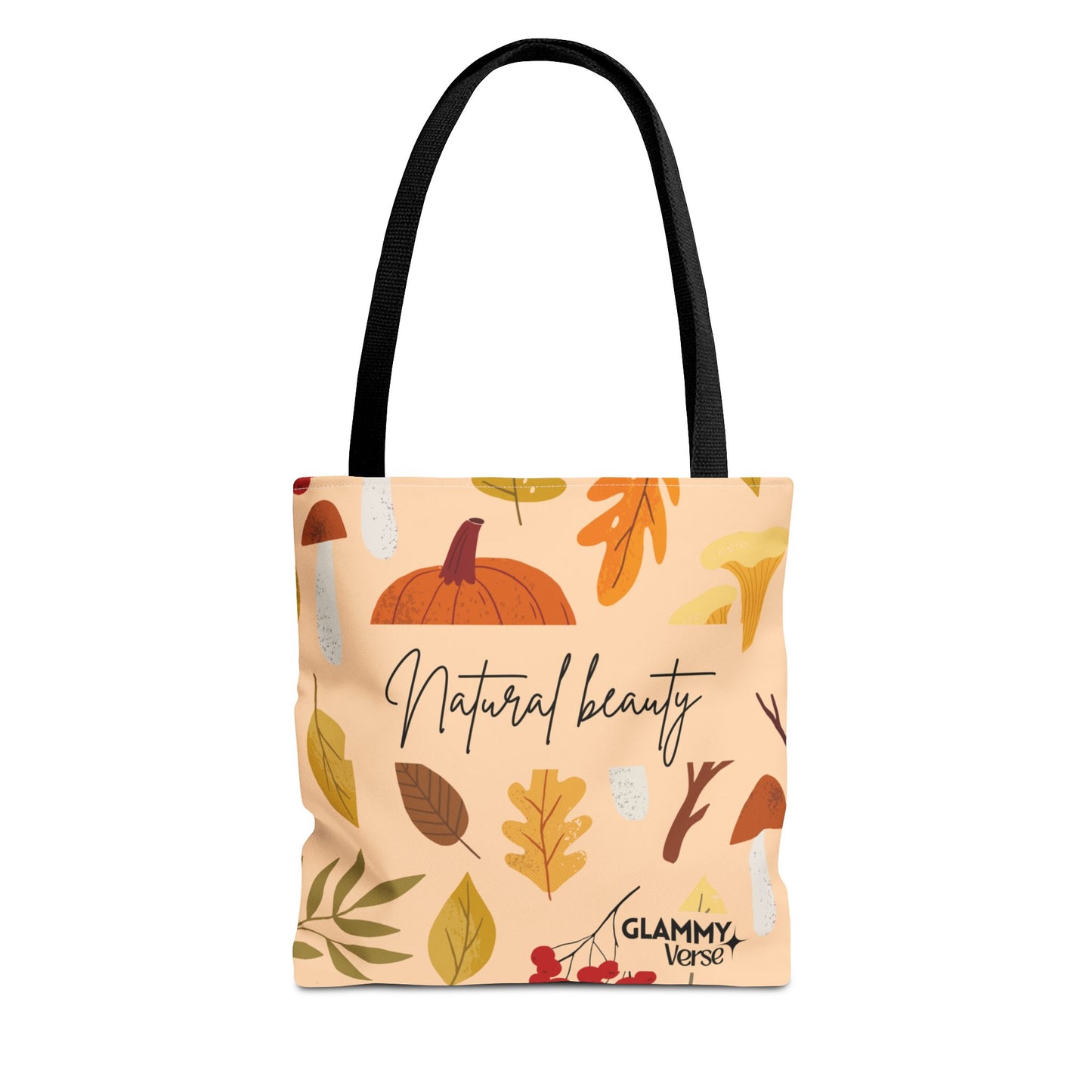 Autumn Floral Tote Bag, Eco-Friendly Shopping Tote, Fall Decor, Natural Beauty Bag, Perfect for Gifts and Daily Use - glammyverse