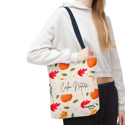 Autumn-Themed Tote Bag, Fall Market Bag, Eco-Friendly Shopping Tote, Harvest Tote, Seasonal Gift Bag, Everyday Carryall - glammyverse