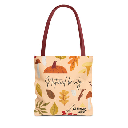 Autumn Floral Tote Bag, Eco-Friendly Shopping Tote, Fall Decor, Natural Beauty Bag, Perfect for Gifts and Daily Use - glammyverse