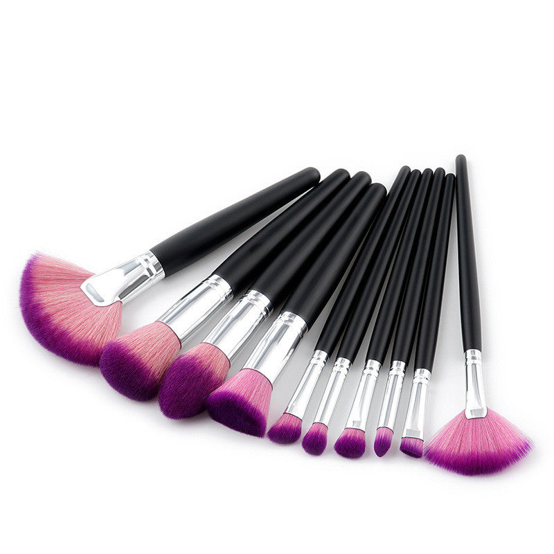 10-Piece Professional Makeup Brush Set – Soft Nylon Bristles for Flawless Application - glammyverse