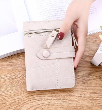 Short PU Leather Wallet for Women – Compact, Stylish & Functional