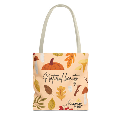 Autumn Floral Tote Bag, Eco-Friendly Shopping Tote, Fall Decor, Natural Beauty Bag, Perfect for Gifts and Daily Use - glammyverse