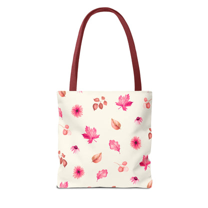 Whimsical Floral Tote Bag, Warm Horizon Art, Gift for Her, Everyday Use, Beach Bag, Shopping Bag, Fall Decor - glammyverse