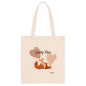 Cuddly Foxes Tote Bag, Cute Animal Lover Gift, Eco-Friendly Shopping Bag, Valentine’s Day, Everyday Use, Nature & Wildlife - glammyverse