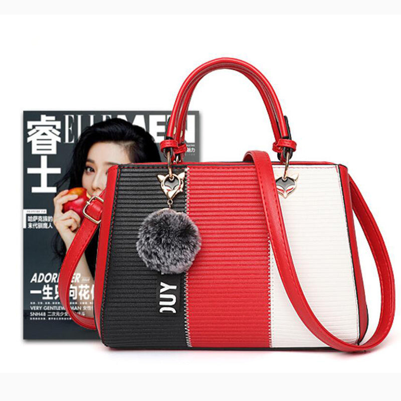Damen Patchwork-Handtasche – Crossbody- & Schultertasche