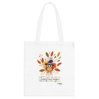 Autumn Owl Tote Bag - Cute Fall Bag for Shopping, School, or Gifts, Perfect for Thanksgiving, Halloween, Eco-Friendly Love, Farmhouse Decor - glammyverse