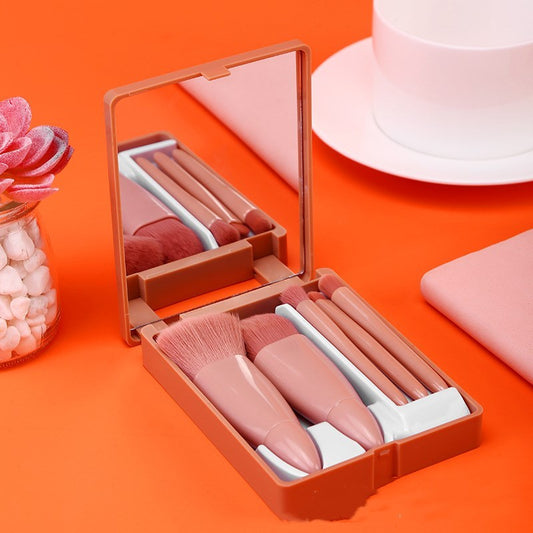 5Pcs Makeup Brushes Tool Set Cosmetic Powder Eye Shadow Foundation Blush Blending Make Up Brush - glammyverse