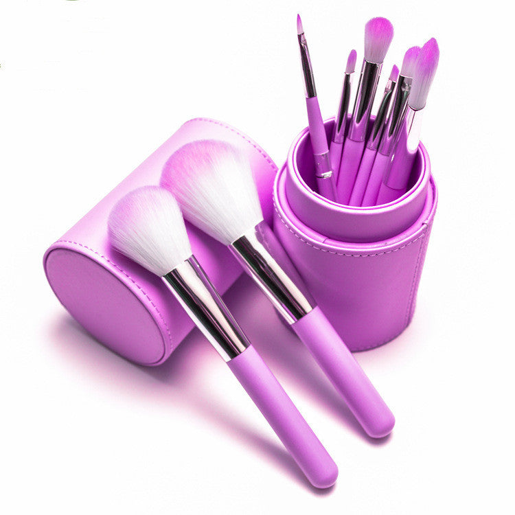 Makeup Brush Set – Soft Nylon Bristles & Long Handle Design - glammyverse