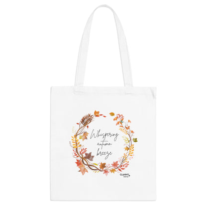 Whispering Autumn Breeze Tote Bag - Eco-Friendly, Reusable Shopping Bag, Fall Season Gift, Floral Design, Everyday Use - glammyverse