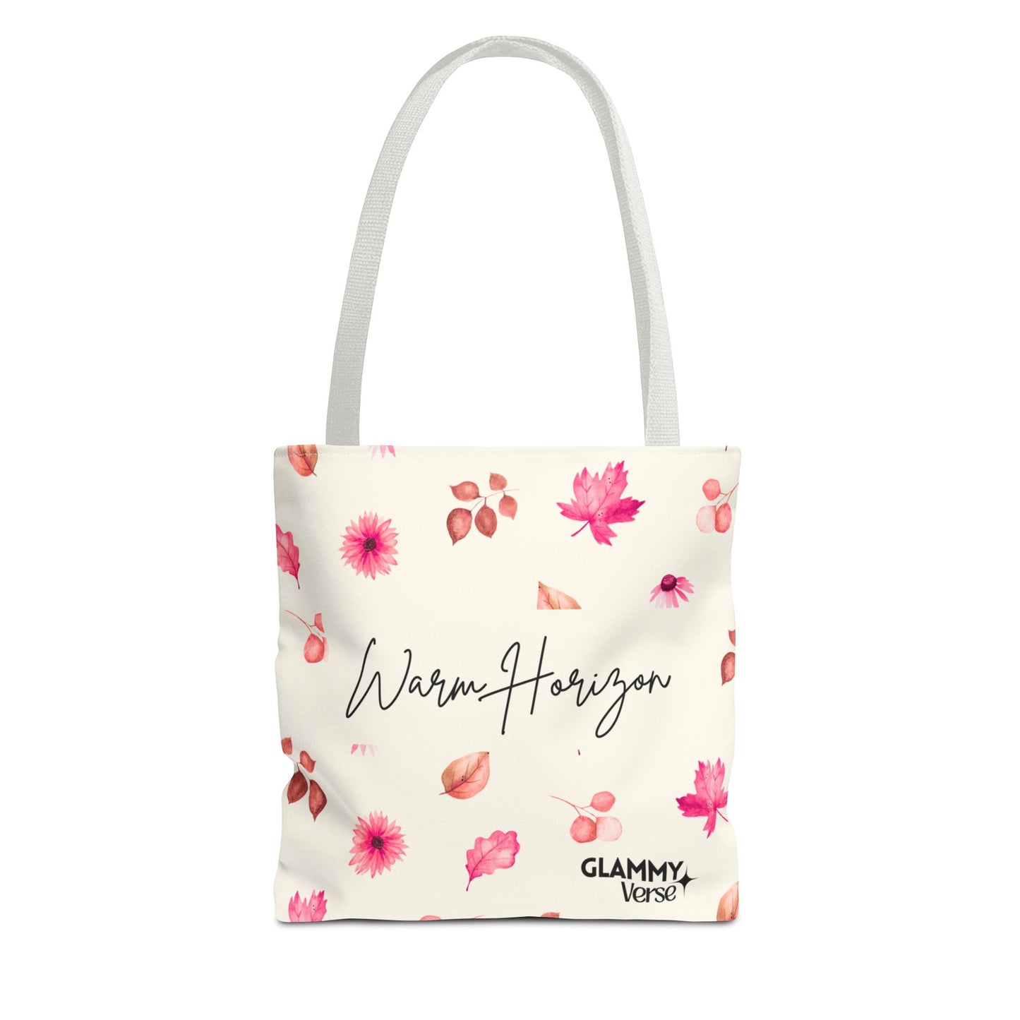 Whimsical Floral Tote Bag, Warm Horizon Art, Gift for Her, Everyday Use, Beach Bag, Shopping Bag, Fall Decor - glammyverse