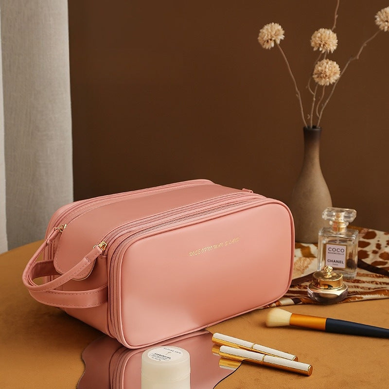 PU Leather Cosmetic Storage Bag – Stylish, Expandable & Ultra-Light - glammyverse
