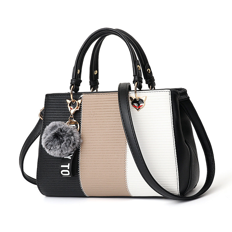 Damen Patchwork-Handtasche – Crossbody- & Schultertasche