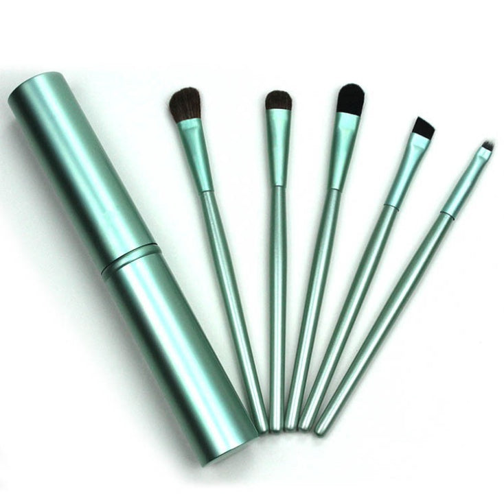 5-Piece Travel Mini Eye Makeup Brush Set – Compact & Portable - glammyverse