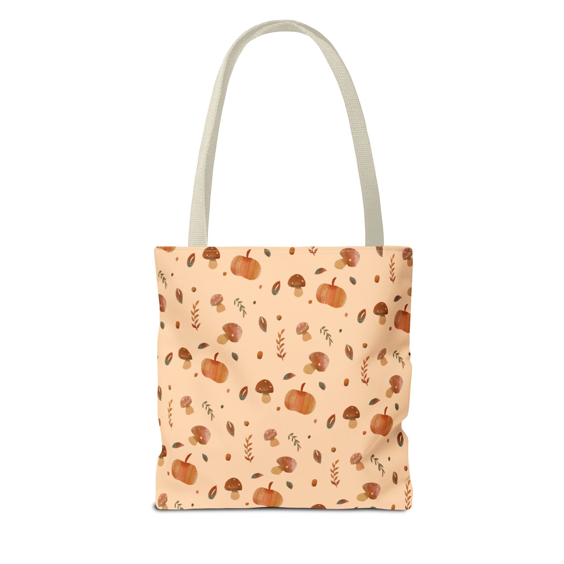 Earthy Spirit Tote Bag - Autumn AOP Bag, Eco-Friendly Shopping, Fall Tote, Pumpkin Harvest, Nature Lover Gift - glammyverse