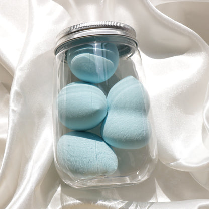 Canned Powder Puff Beauty Egg Box Makeup Sponge  Set - glammyverse