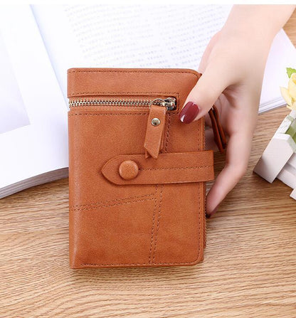 Short PU Leather Wallet for Women – Compact, Stylish & Functional