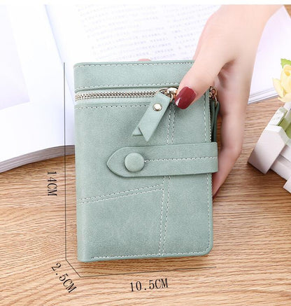 Short PU Leather Wallet for Women – Compact, Stylish & Functional