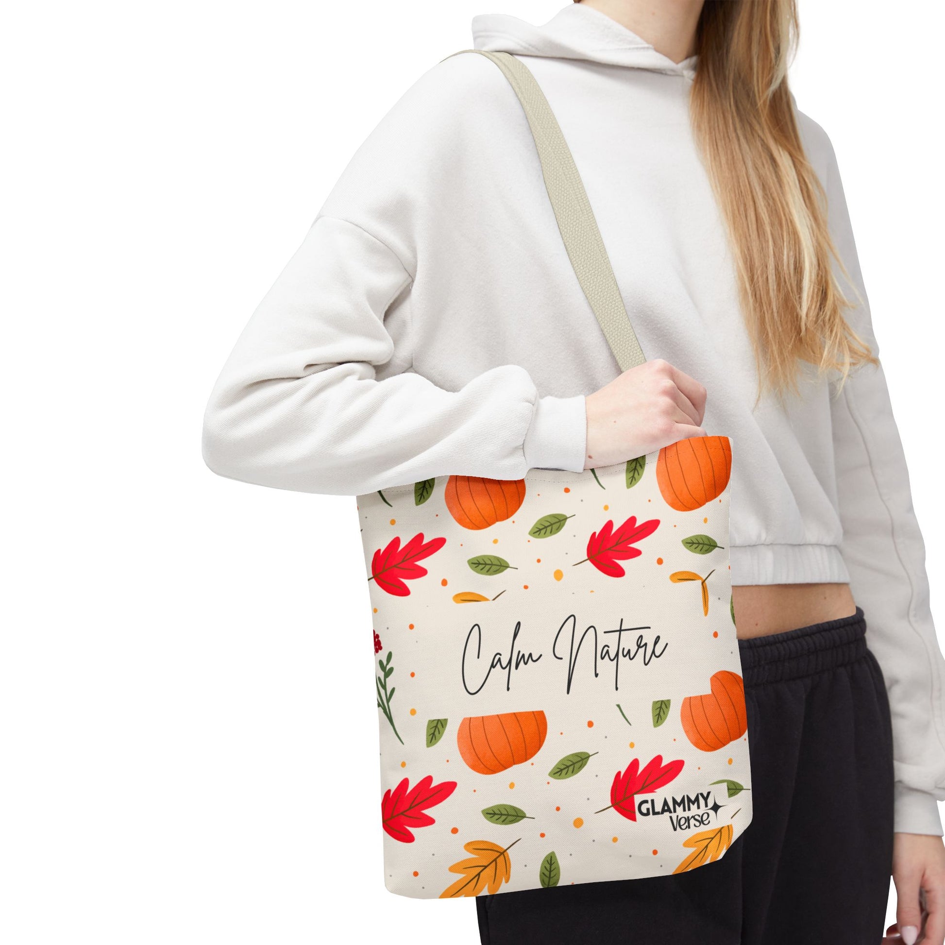 Autumn-Themed Tote Bag, Fall Market Bag, Eco-Friendly Shopping Tote, Harvest Tote, Seasonal Gift Bag, Everyday Carryall - glammyverse