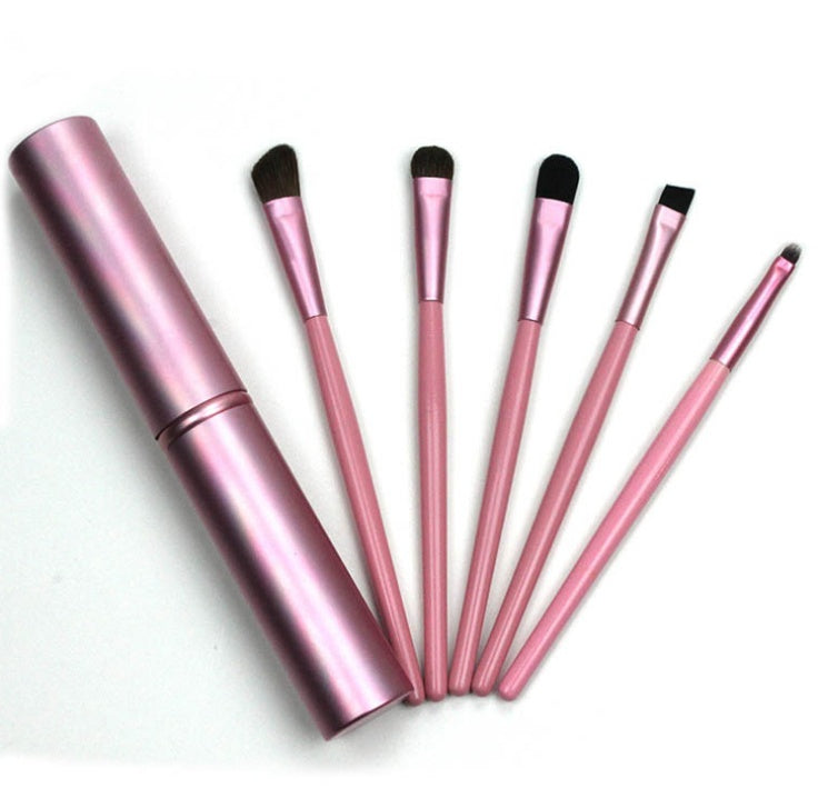 5-Piece Travel Mini Eye Makeup Brush Set – Compact & Portable - glammyverse