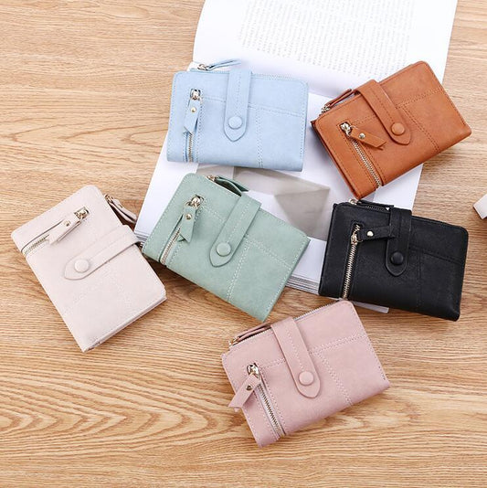 Short PU Leather Wallet for Women – Compact, Stylish & Functional