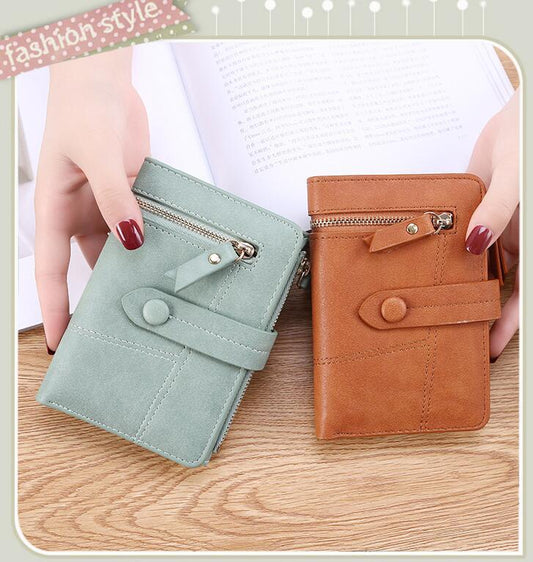Short PU Leather Wallet for Women – Compact, Stylish & Functional