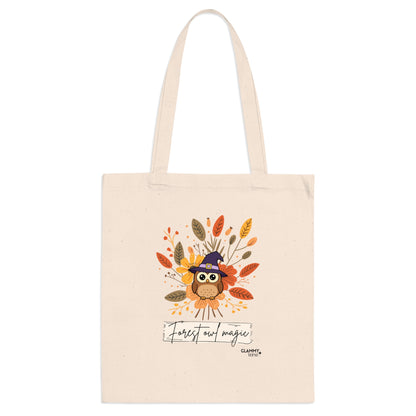 Autumn Owl Tote Bag - Cute Fall Bag for Shopping, School, or Gifts, Perfect for Thanksgiving, Halloween, Eco-Friendly Love, Farmhouse Decor - glammyverse