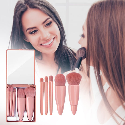 5Pcs Makeup Brushes Tool Set Cosmetic Powder Eye Shadow Foundation Blush Blending Make Up Brush - glammyverse