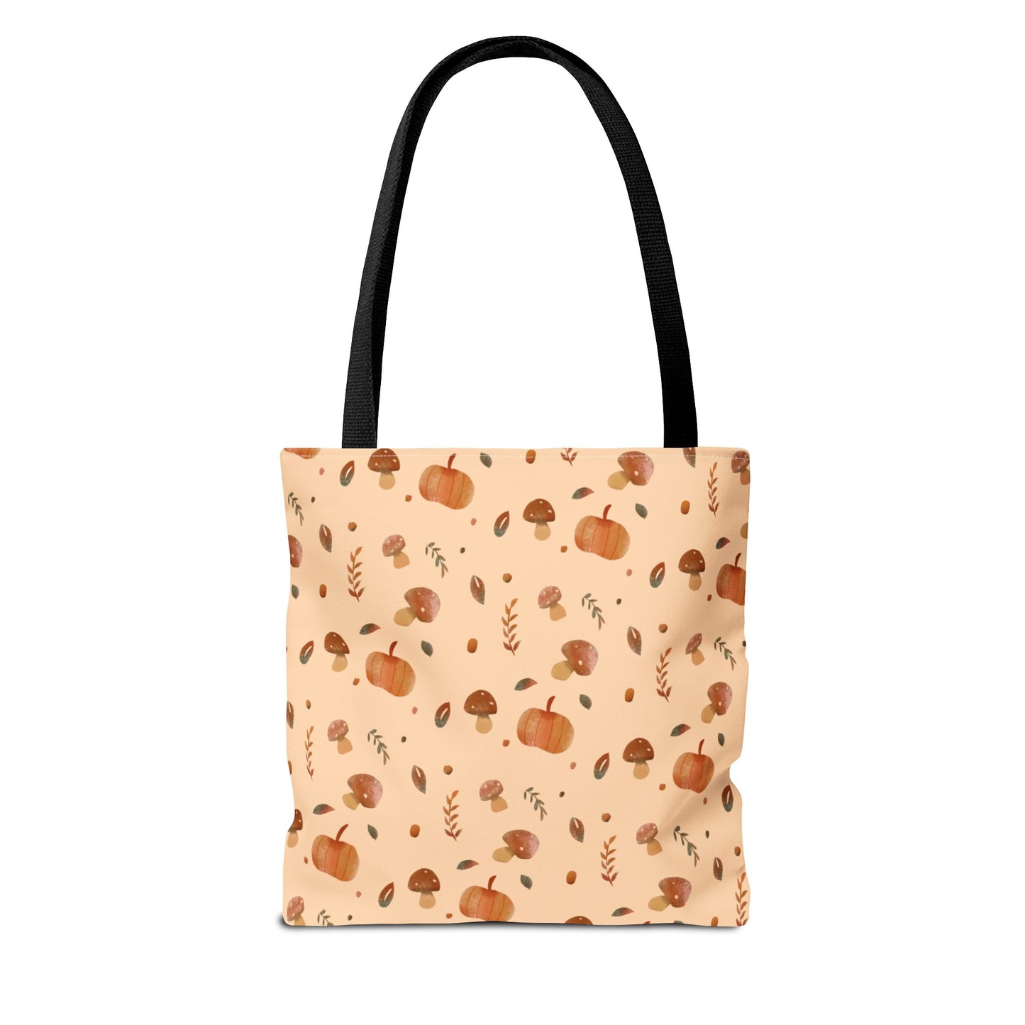 Earthy Spirit Tote Bag - Autumn AOP Bag, Eco-Friendly Shopping, Fall Tote, Pumpkin Harvest, Nature Lover Gift - glammyverse