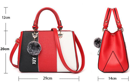 Damen Patchwork-Handtasche – Crossbody- & Schultertasche