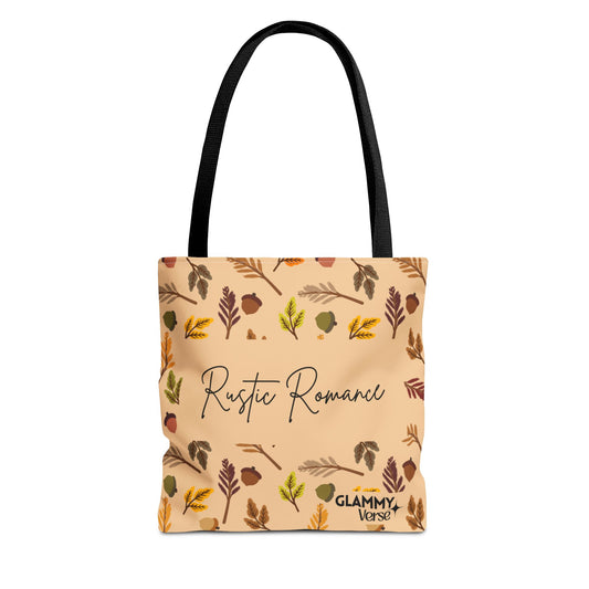 Rustic Romance Tote Bag | Fall Leaves Design, Boho Chic Bag, Eco-Friendly Shopping Tote, Gift for Nature Lovers, Autumn Accessory - glammyverse