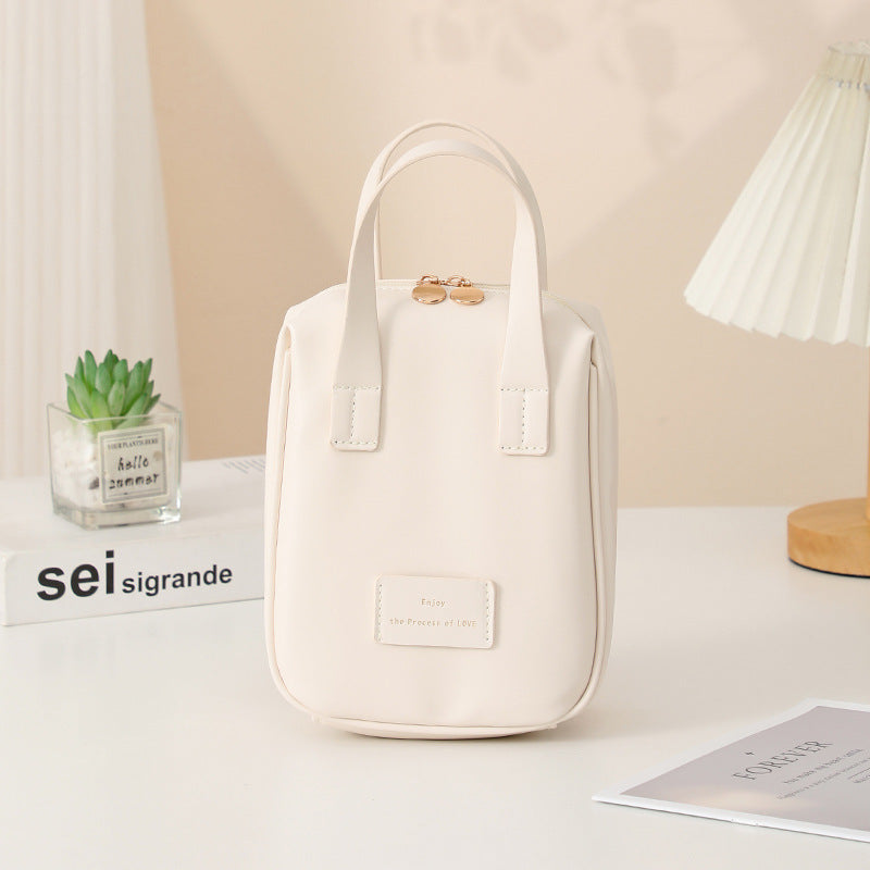 Shell-Shaped Cosmetic Bag – High-Capacity PU Leather Travel Toiletry Bag - glammyverse