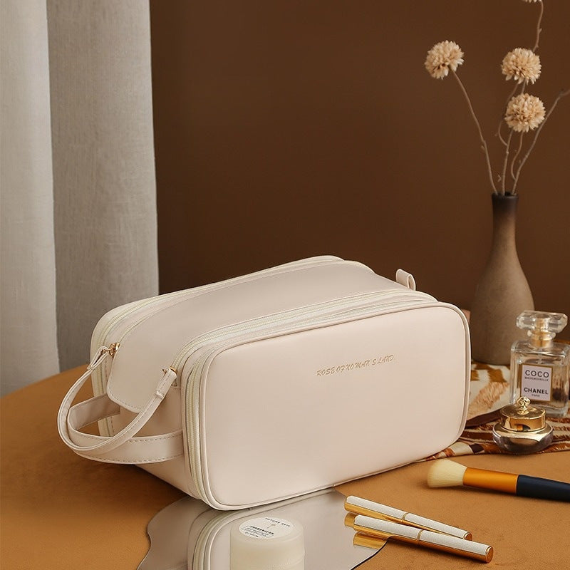 PU Leather Cosmetic Storage Bag – Stylish, Expandable & Ultra-Light - glammyverse